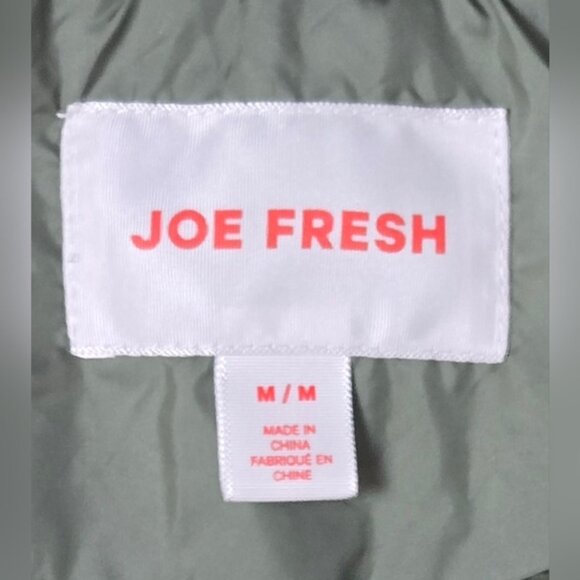 Joe Fresh Green Puffer Coat with Sherpa Lined Hood - Picture 10 of 11